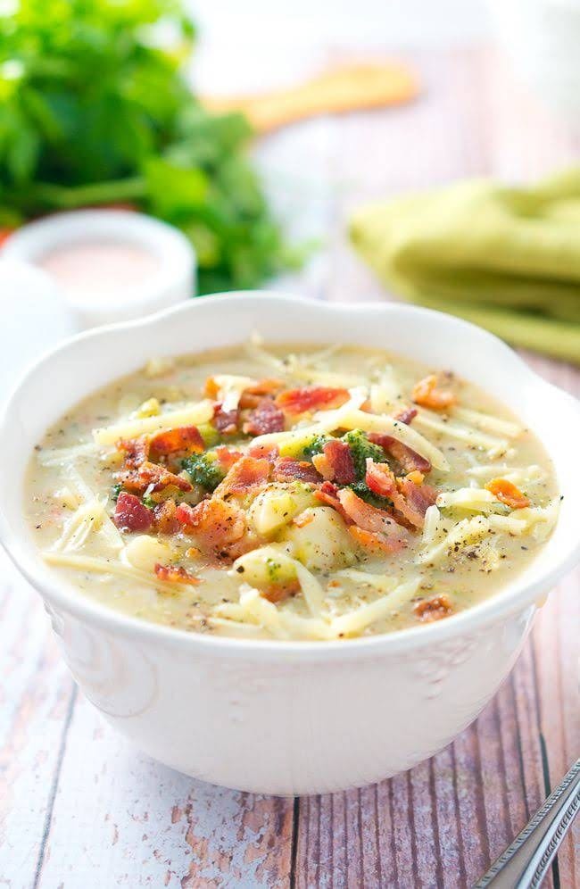 Loaded Broccoli Potato Soup