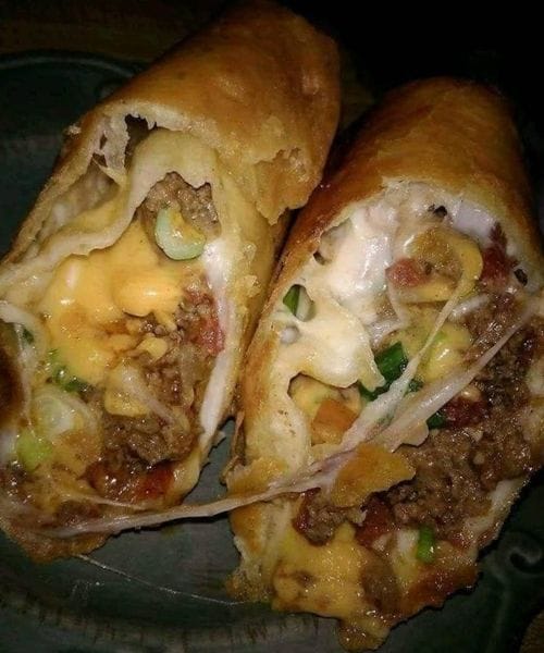 Beef and Cheese Chimichanga