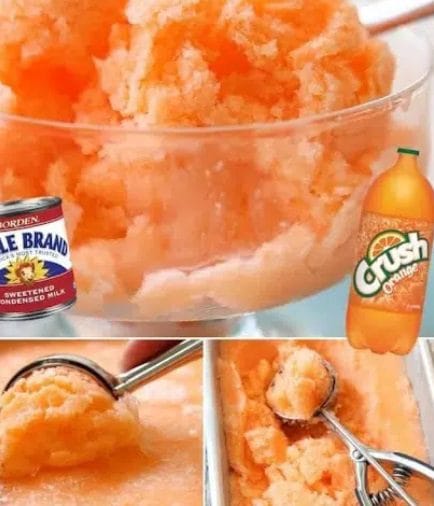 2-INGREDIENT ORANGE SHERBET!!! FUN & EASY