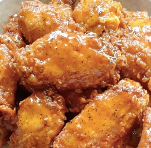 Fried Wing Flats Drizzled With Honey Lemon Pepper!!!!