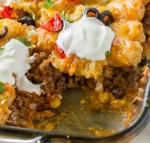 Taco Tater Casserole**