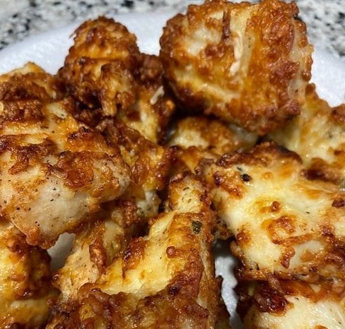 Parmesan crusted air fryer chicken tenders!!!