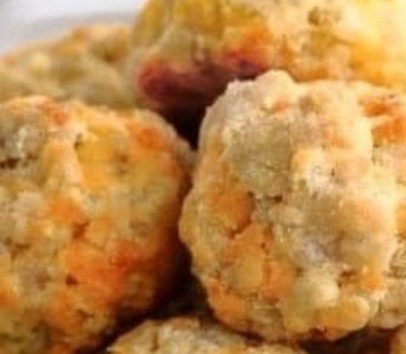 BISQUICK SAUSAGE CHEESE BALLS**