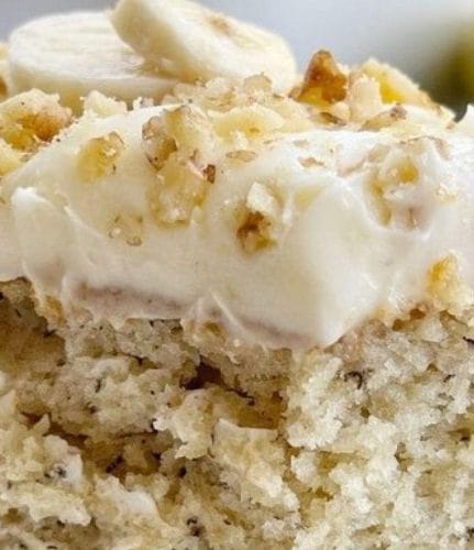 Banana Bread Cake with Cream Cheese Frosting!!