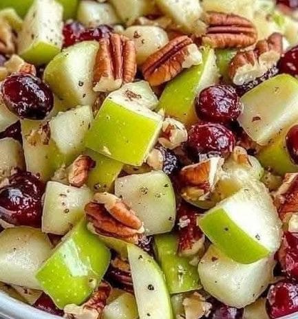 Fresh Apple Cranberry Pecan Salad