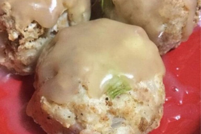 Leftover Turkey Stuffing Balls