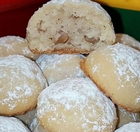 Buttery Pecan Snowball Cookies