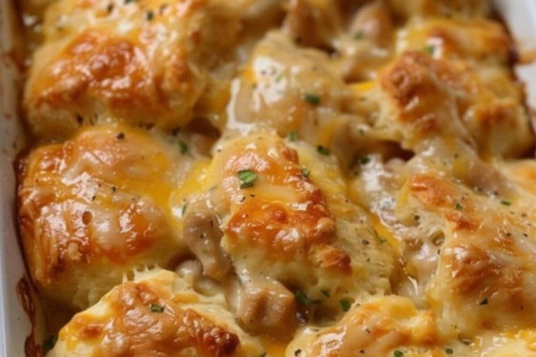 Chicken Bubble Biscuit Bake Casserole Recipe