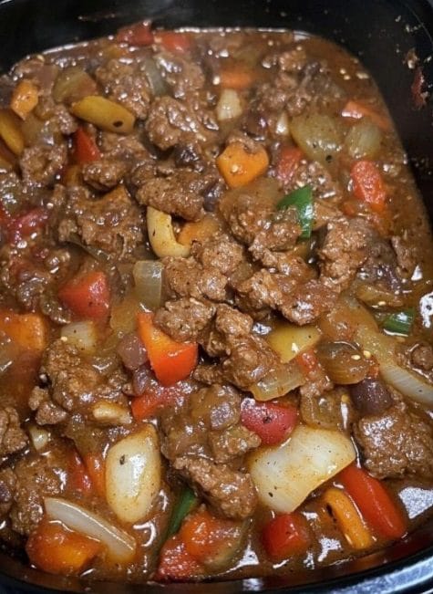 CROCK POT PEPPER STEAK
