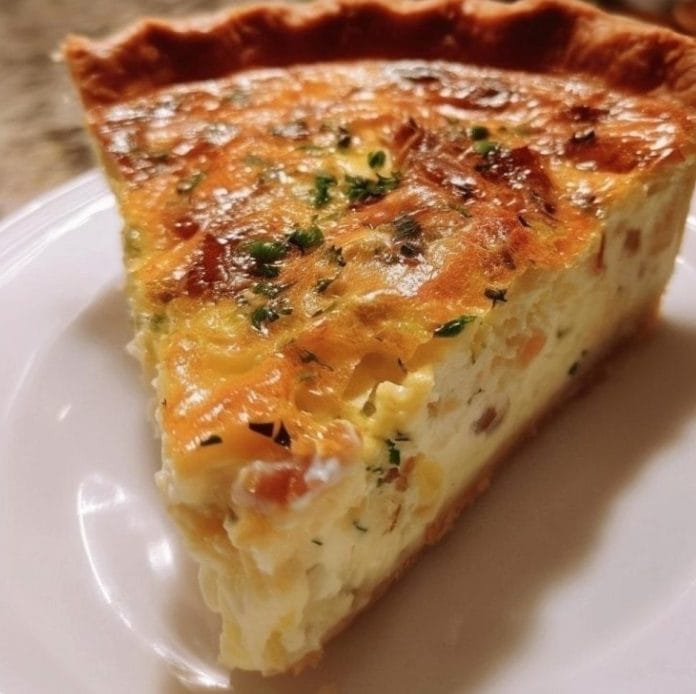 Bacon and Cheddar Quiche