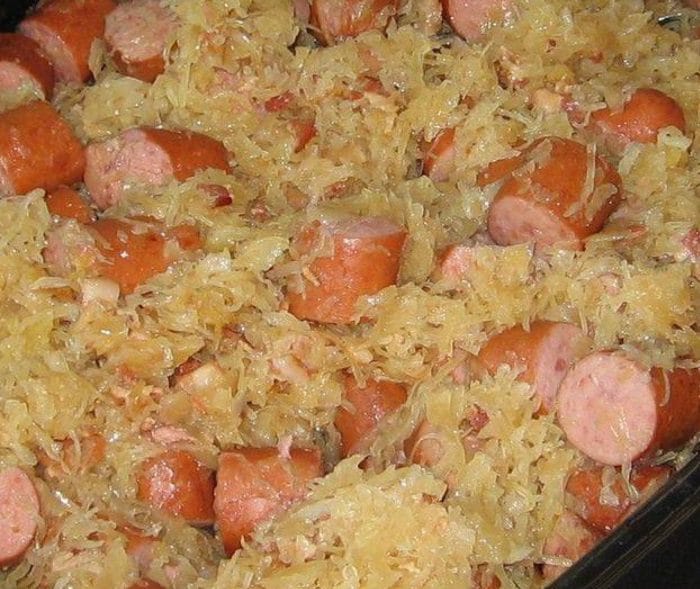 Polish Sausage, Sauerkraut And Potatoes