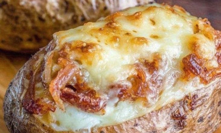 French Onion Stuffed Potatoes