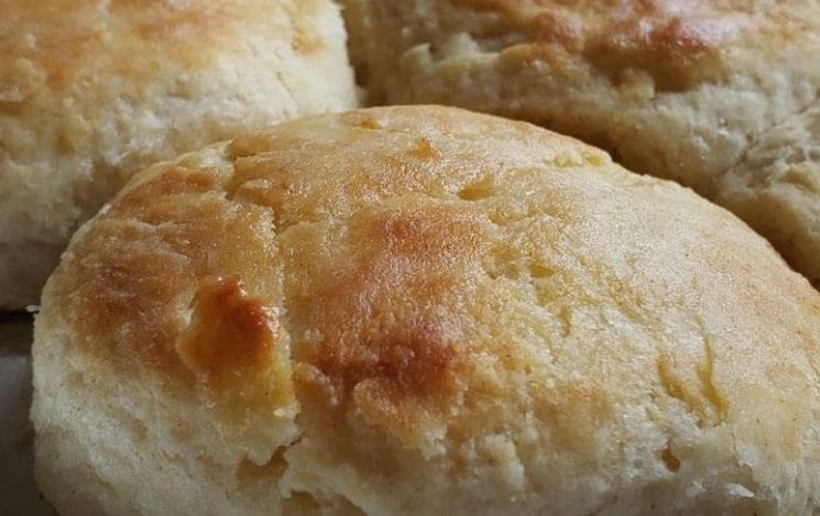 Buttermilk Biscuits Topped With Honey Butter