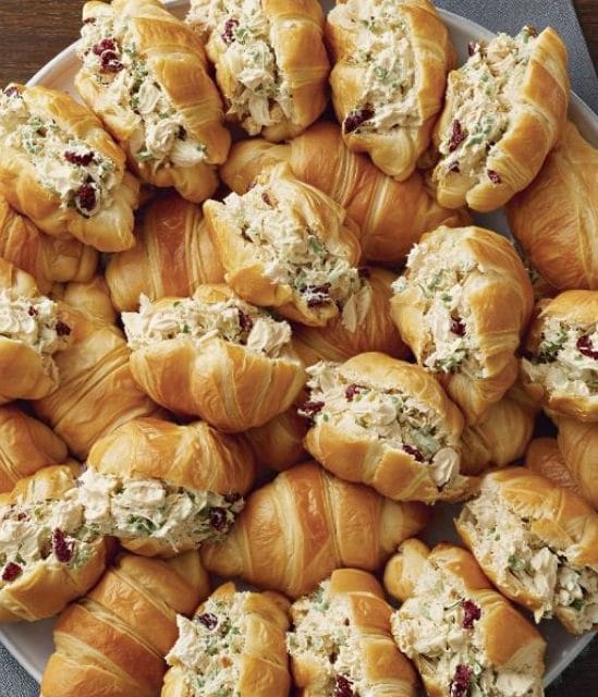 Mini Chicken Salad Croissant Sandwiche