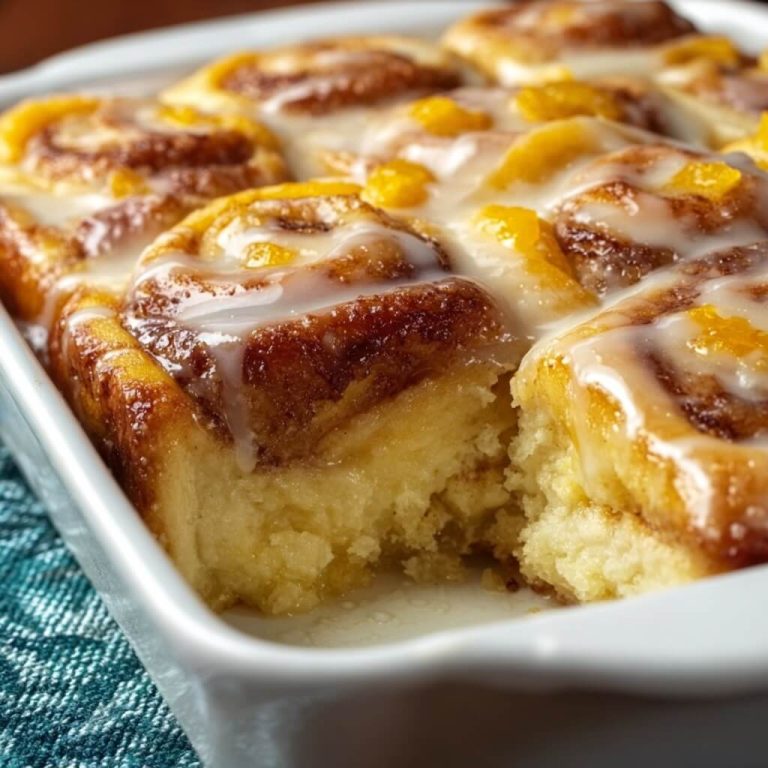 Orange Roll Casserole That Rises Overnight