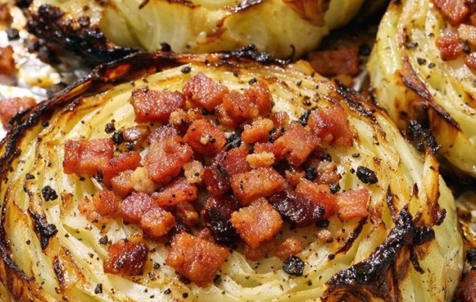 Crispy 4-Ingredient Roasted Cabbage Steaks