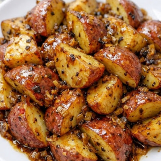 Slow Cooker Onion Butter Potatoes