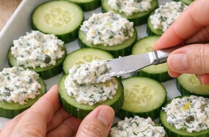 Spread this 1 herbed blend over cucumber rounds for a low carb fancy bite that doesn’t feel like a shortcut